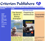 Tablet Screenshot of criterionpublishers.org